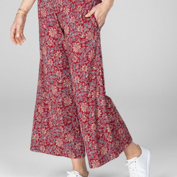 Printed Portofino Ankle Resort Pant: Red Motif - Picture 2 of 3